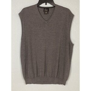 Jos. A Bank Mens Signature‎ Collection XL V-Neck Italian Merino Wool Sweater